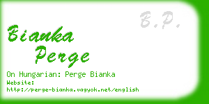 bianka perge business card